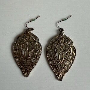 Elegant Gold Leaf Earrings
